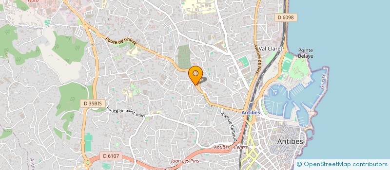 localisation de l'entreprise AH LIMOUSINE à ANTIBES
