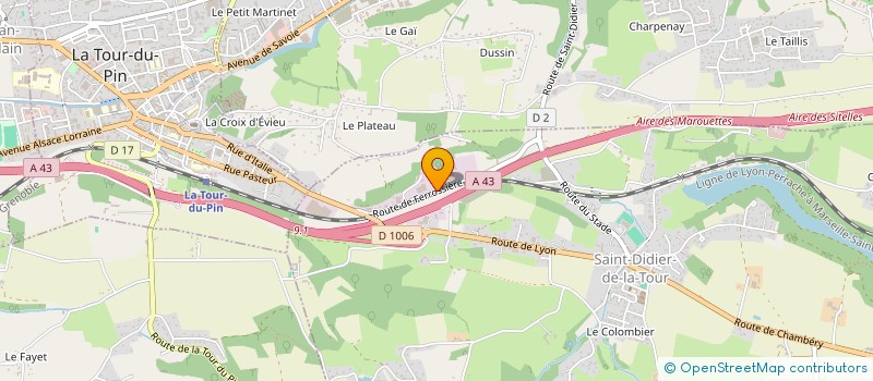 localisation de l'entreprise AH LOCATIONS  SAINT-DIDIER-DE-LA-TOUR