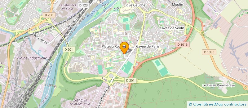 localisation de l'entreprise AH MECANIQUE  CREIL