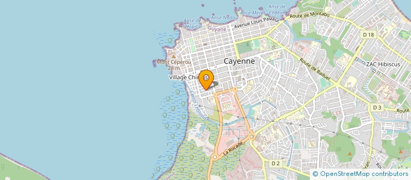 localisation de l'entreprise AH MIO CONSTRUCTION à CAYENNE