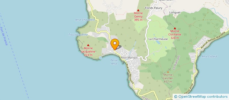 localisation de l'entreprise AH NANAS à ANSES D'ARLET