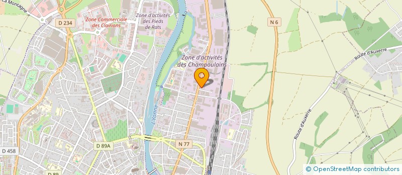 localisation de l'entreprise AH NEGOCE à AUXERRE