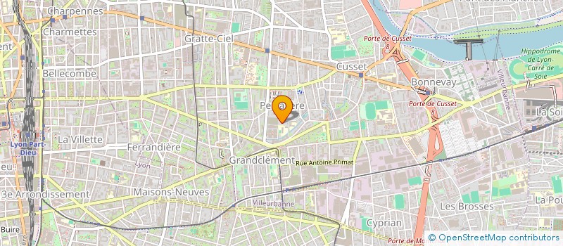 localisation de l'entreprise AH ROMANS  VILLEURBANNE