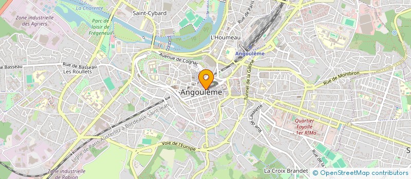 localisation de l'entreprise AH STORE à ANGOULEME