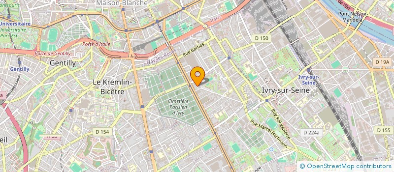 localisation de l'entreprise AH TRAVEL  IVRY-SUR-SEINE