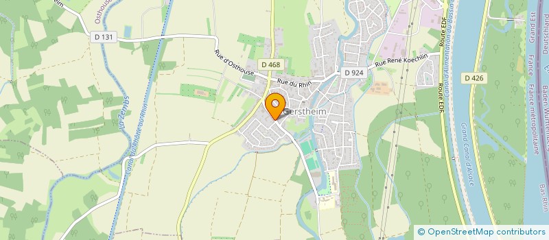 localisation de l'entreprise AHA -ALSACE HABITAT AMELIORATION  GERSTHEIM