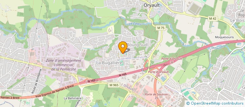 localisation de l'entreprise AHB ASSOC HABITANTS BUGALLIERE à ORVAULT