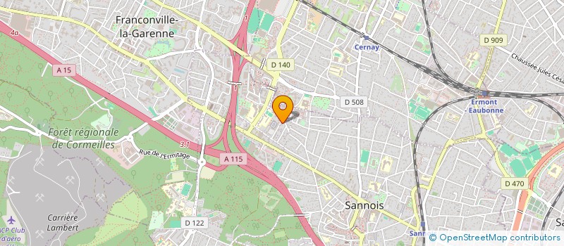 localisation de l'entreprise AHB CAR  SANNOIS