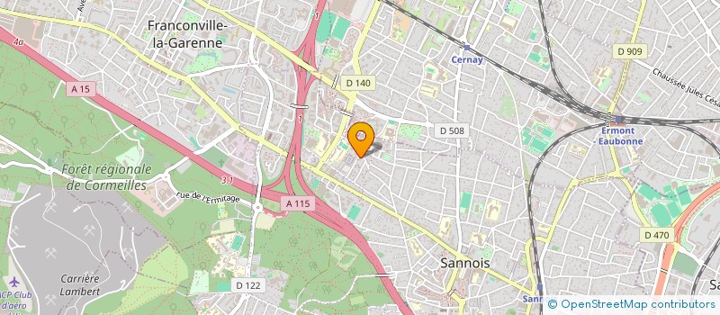 localisation de l'entreprise AHB ENERGIE CONSTRUCTION à SANNOIS