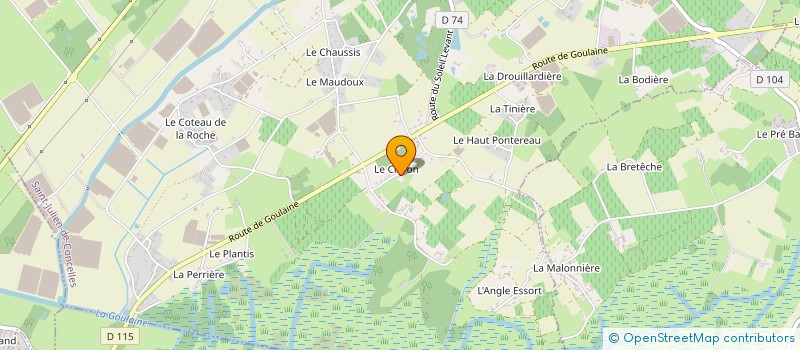 localisation de l'entreprise AHB IMMO  SAINT-JULIEN-DE-CONCELLES