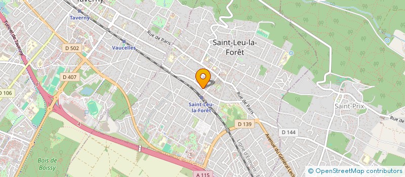 localisation de l'entreprise AHB RENOVATION à SAINT-LEU-LA-FORET