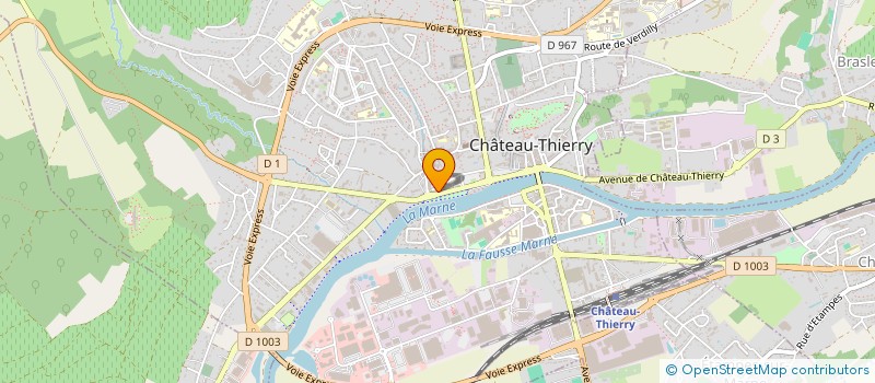 localisation de l'entreprise AHC à CHATEAU-THIERRY