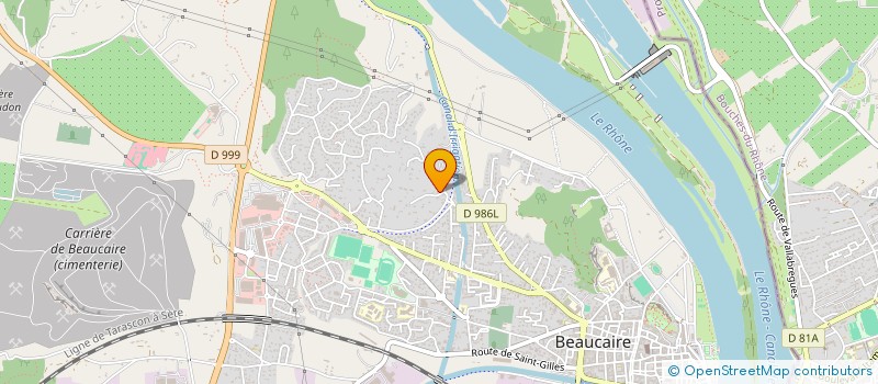 localisation de l'entreprise AHC  BEAUCAIRE