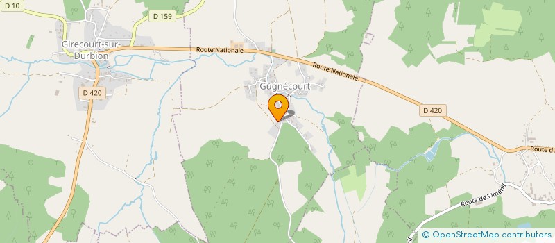 localisation de l'entreprise AHCE  GUGNECOURT