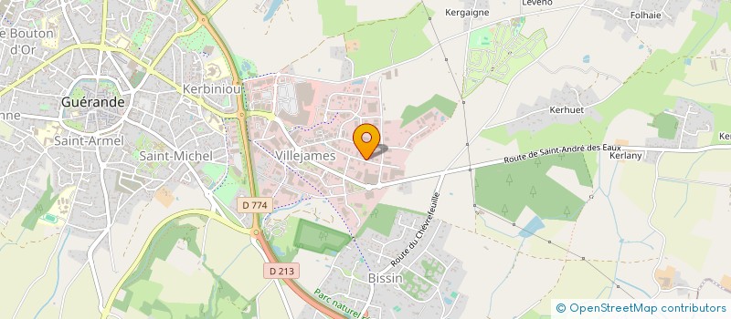 localisation de l'entreprise AHD  GUERANDE