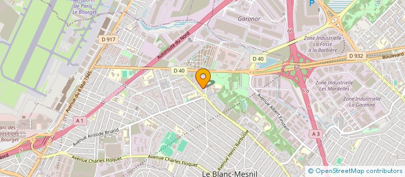 localisation de l'entreprise AHDI à LE BLANC-MESNIL