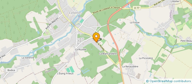 localisation de l'entreprise AHDO - AU HASARD DES OISEAUX à CELLETTES