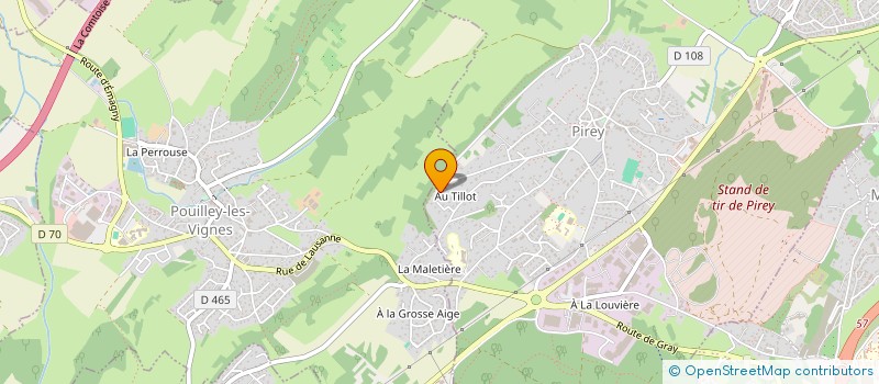 localisation de l'entreprise AHE IMMOBILIER  PIREY