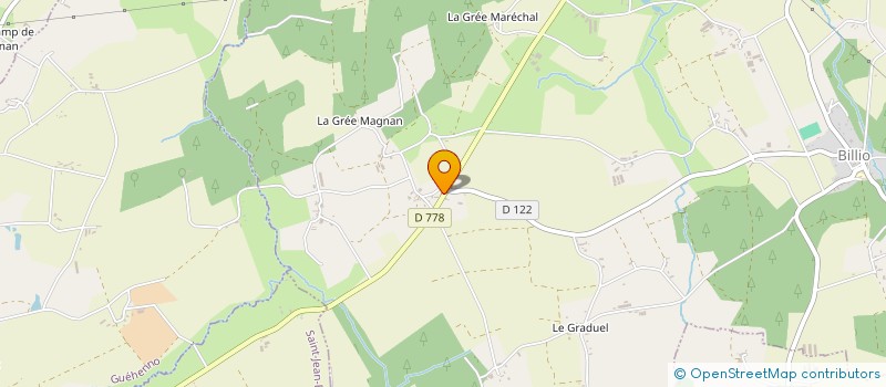 localisation de l'entreprise AHEE FRERES à BILLIO