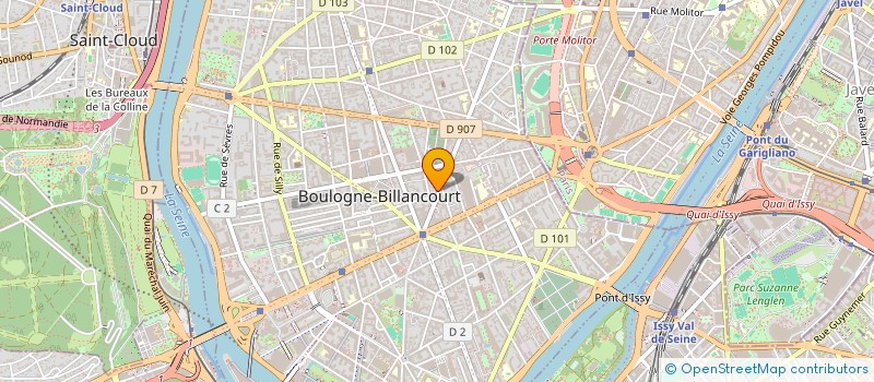 localisation de l'entreprise AHES CONSEILS  BOULOGNE-BILLANCOURT