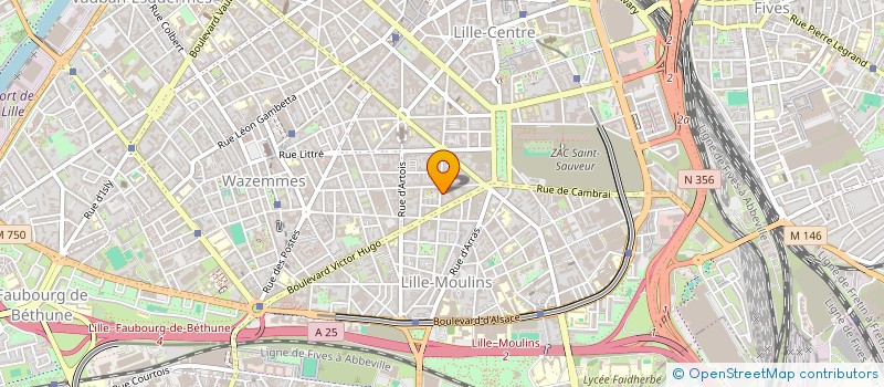 localisation de l'entreprise AHFD  LILLE