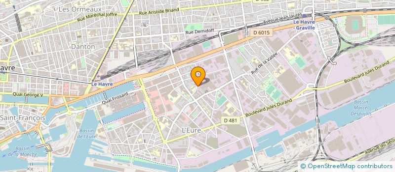 localisation de l'entreprise AHFSA à LE HAVRE