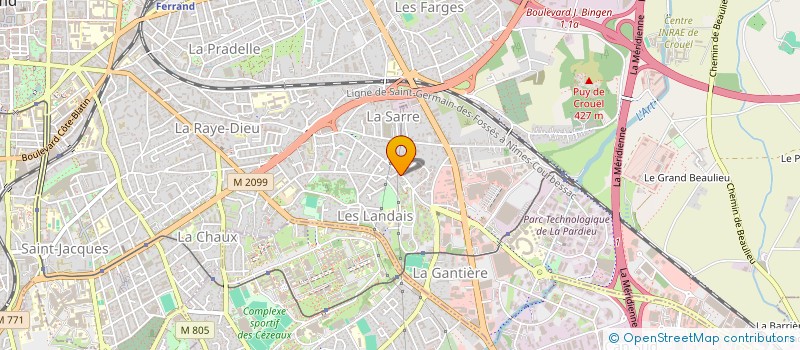 localisation de l'entreprise AHFV IMMO  CLERMONT-FERRAND