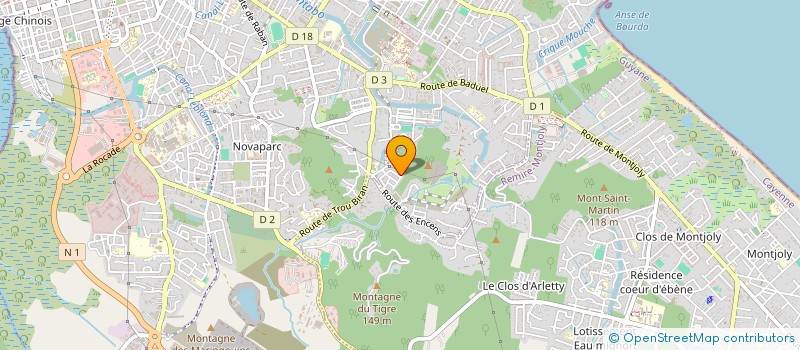 localisation de l'entreprise AHI NA MA  CAYENNE