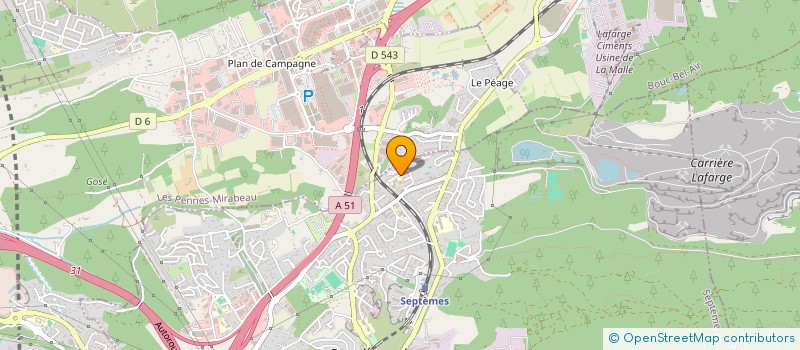 localisation de l'entreprise AHIJ à SEPTEMES-LES-VALLONS