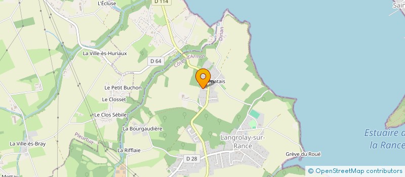 localisation de l'entreprise AHIMSA  LANGROLAY-SUR-RANCE