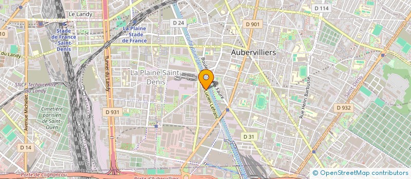 localisation de l'entreprise AHJ FASHION  AUBERVILLIERS