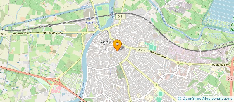 localisation de l'entreprise AHL 34 AUTO  AGDE
