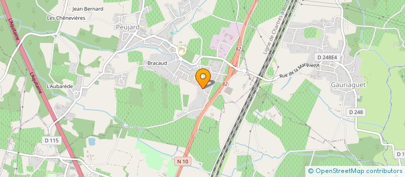localisation de l'entreprise AHL EXPRESS à PEUJARD