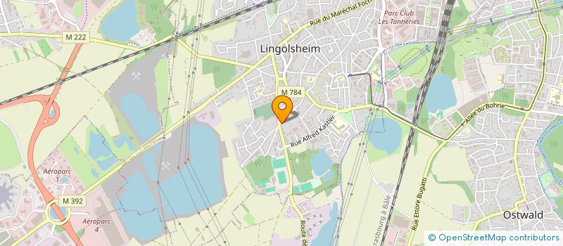 localisation de l'entreprise AHLHJTM  LINGOLSHEIM