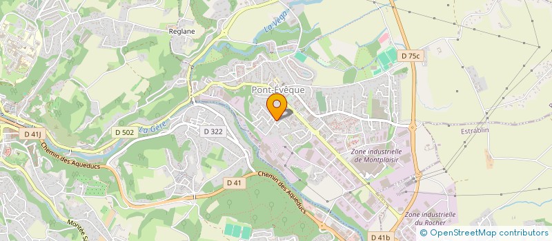 localisation de l'entreprise AHLSTROM LA GERE à PONT-EVEQUE