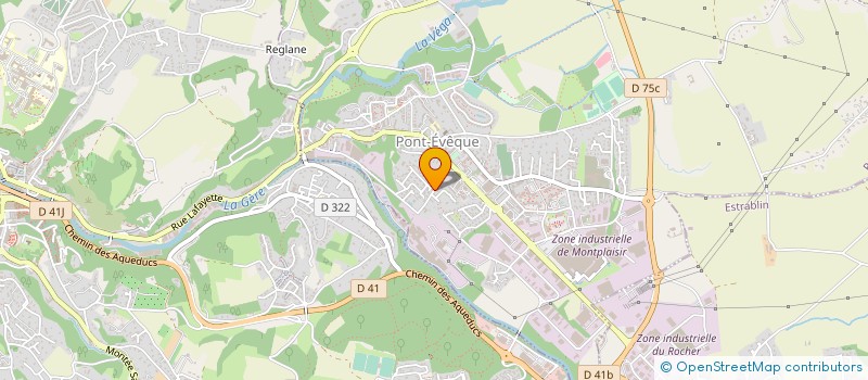 localisation de l'entreprise AHLSTROM LA GERE  PONT-EVEQUE