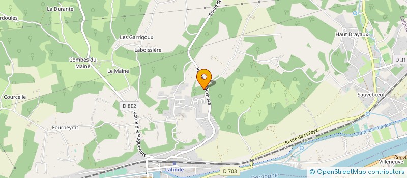 localisation de l'entreprise AHLSTROM ROTTERSAC  LALINDE