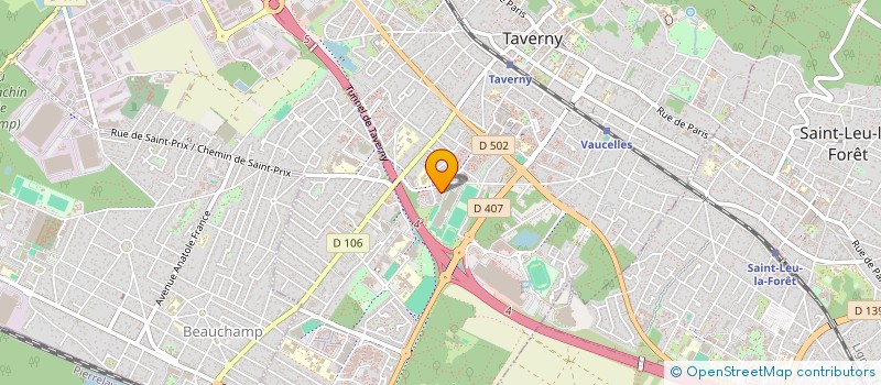 localisation de l'entreprise AHM  TAVERNY