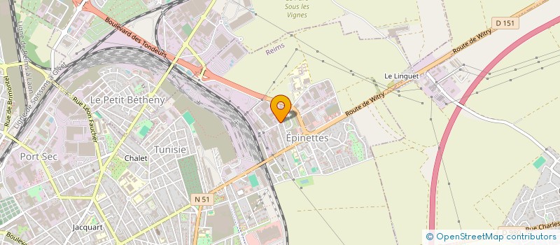 localisation de l'entreprise AHM BAT  DRANCY