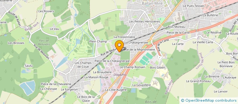 localisation de l'entreprise AHM FILETS à BALLAN-MIRE