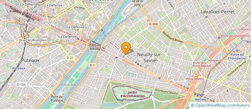localisation de l'entreprise AHM IMMOBILIER à NEUILLY-SUR-SEINE