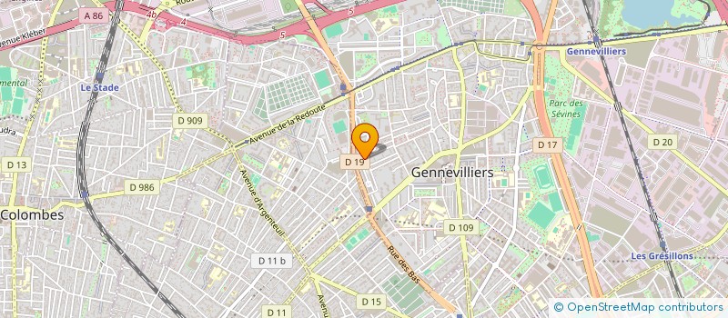 localisation de l'entreprise AHMED CHAOUCH LOFTI à GENNEVILLIERS