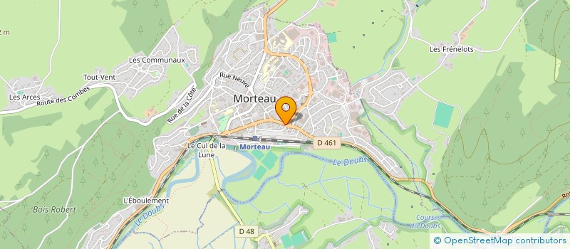 localisation de l'entreprise AHMED COIFFURE  MORTEAU