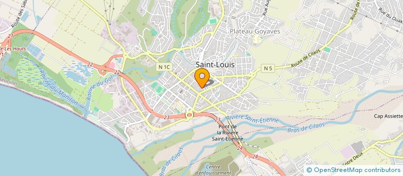 localisation de l'entreprise AHMED HADJI VALY à SAINT-LOUIS