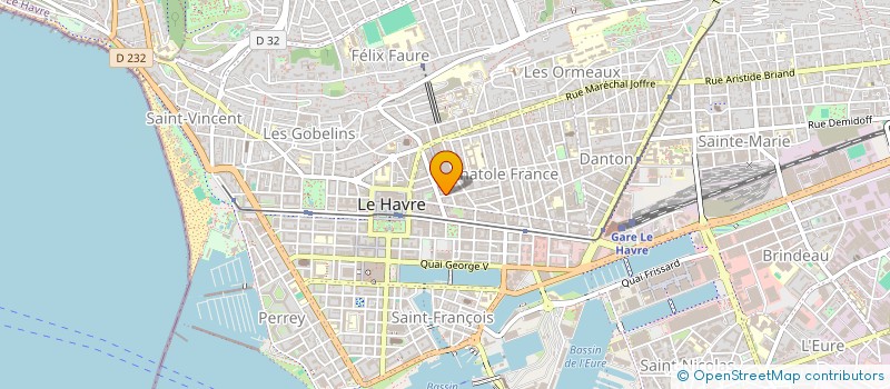 localisation de l'entreprise AHMES  LE HAVRE
