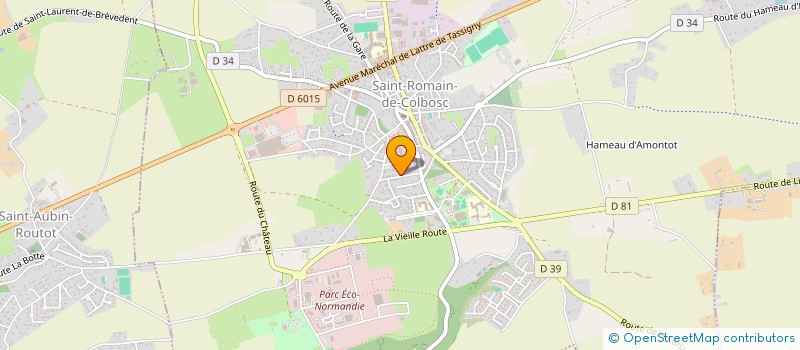 localisation de l'entreprise AHMES IMMO  SAINT-ROMAIN-DE-COLBOSC