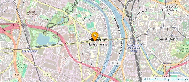 localisation de l'entreprise AHMINE  VILLENEUVE-LA-GARENNE