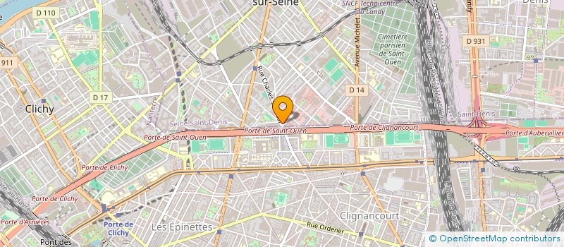 localisation de l'entreprise AHMJ à SAINT-OUEN-SUR-SEINE