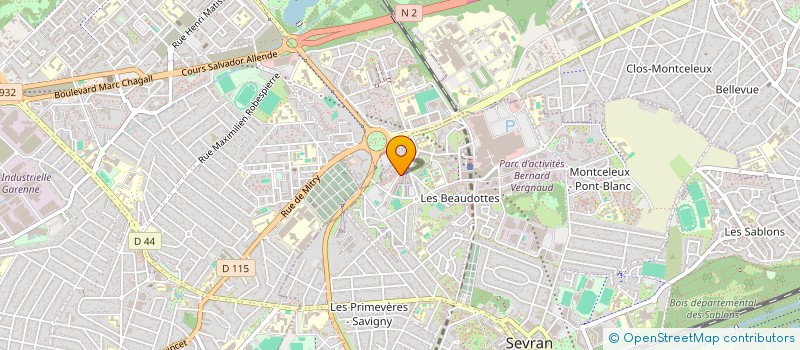 localisation de l'entreprise AHMSEK TRAN à SEVRAN