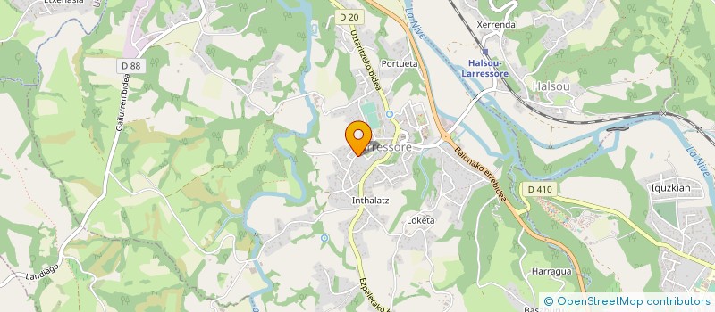 localisation de l'entreprise AHOTZA 64 à LARRESSORE
